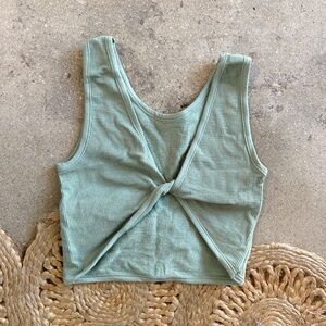 Dusty Sage Twist Tank
